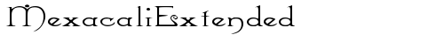 MexacaliExtended Regular truetype font