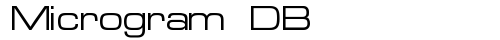 Microgram DB Regular truetype шрифт