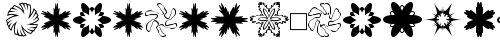 MiniPics-Snowflakes Roman TrueType-Schriftart