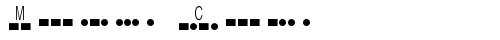Morse Code Regular TrueType-Schriftart