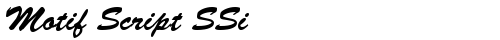Motif Script SSi Regular TrueType-Schriftart