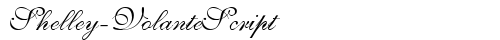 Shelley-VolanteScript Regular free truetype font