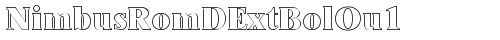 NimbusRomDExtBolOu1 Regular truetype font