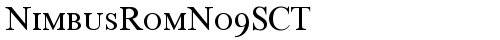 NimbusRomNo9SCT Regular truetype font