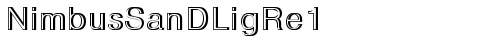 NimbusSanDLigRe1 Regular free truetype font