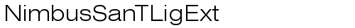 NimbusSanTLigExt Regular font TrueType