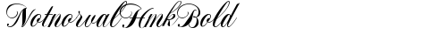 NotnorvalHmkBold Regular font TrueType