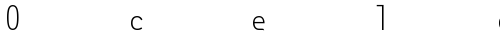 Ocelot Monowidth Normal truetype font