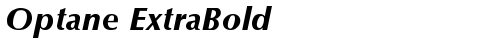 Optane ExtraBold Italic free truetype font