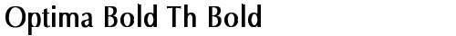 Optima Bold Th Bold Bold truetype fuente gratuito