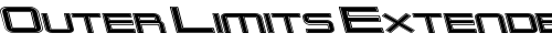 Outer Limits Extended Italic truetype шрифт бесплатно