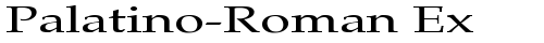 Palatino-Roman Ex Regular free truetype font