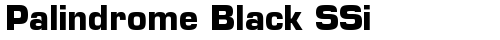 Palindrome Black SSi Bold Truetype-Schriftart kostenlos