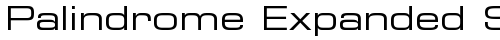 Palindrome Expanded SSi Expanded fonte truetype