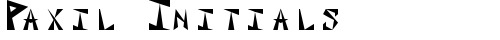 Paxil Initials Regular truetype шрифт