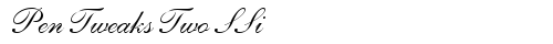 Pen Tweaks Two SSi Regular TrueType-Schriftart