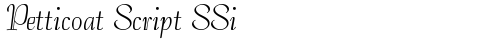 Petticoat Script SSi Regular free truetype font
