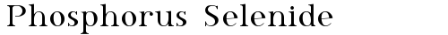Phosphorus Selenide Regular free truetype font