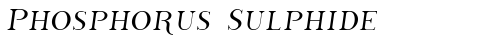 Phosphorus Sulphide Regular free truetype font