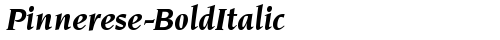 Pinnerese-BoldItalic Regular free truetype font