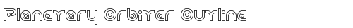 Planetary Orbiter Outline Regular truetype шрифт