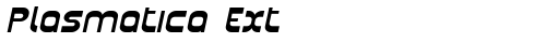 Plasmatica Ext Italic truetype шрифт бесплатно