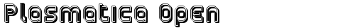 Plasmatica Open Regular free truetype font