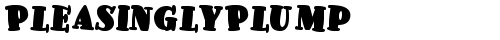 PleasinglyPlump Regular truetype шрифт