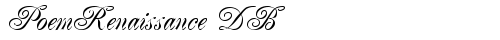 PoemRenaissance DB Regular truetype font