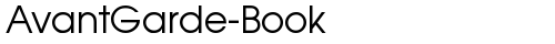 AvantGarde-Book Regular free truetype font