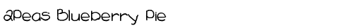 2Peas Blueberry Pie 2Peas Blueberry fonte truetype