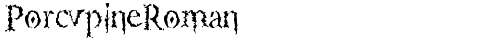 PorcupineRoman Regular truetype шрифт