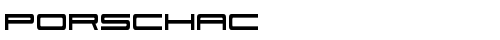 PorschaC Regular truetype шрифт