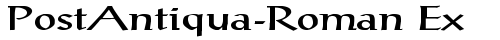 PostAntiqua-Roman Ex Regular truetype шрифт бесплатно