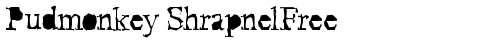 Pudmonkey ShrapnelFree Regular free truetype font