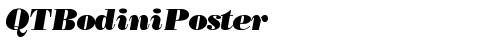 QTBodiniPoster Italic free truetype font