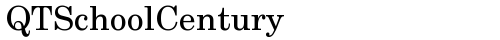 QTSchoolCentury Regular font TrueType