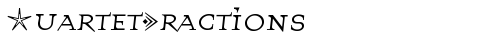 QuartetFractions Roman truetype font