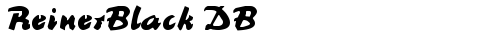 ReinerBlack DB Medium truetype шрифт