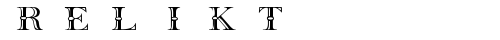 Relikt Regular font TrueType