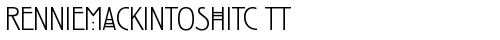 RennieMackintoshITC TT Light truetype font