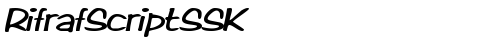 RifrafScriptSSK Bold Italic Truetype-Schriftart kostenlos