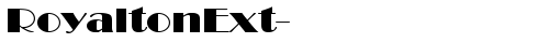 RoyaltonExt-Normal Regular truetype шрифт