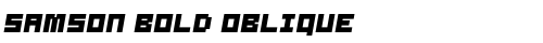 Samson Bold Oblique Regular free truetype font