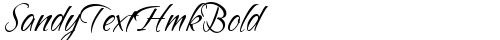 SandyTextHmkBold Regular truetype font