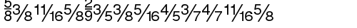 SansFractions Regular font TrueType