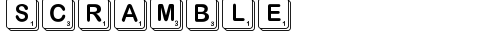 Scramble Regular truetype font