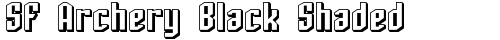 SF Archery Black Shaded Regular free truetype font