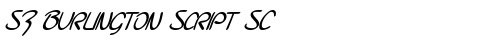 SF Burlington Script SC Bold Italic free truetype font