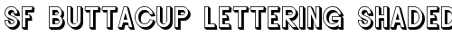SF Buttacup Lettering Shaded Regular free truetype font